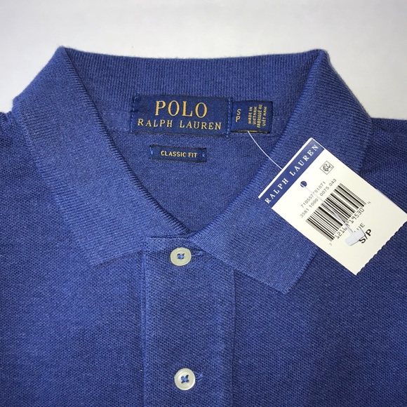 New Men Polo Ralph Lauren Mesh Polo Shirt Size S - Picture 4 of 4